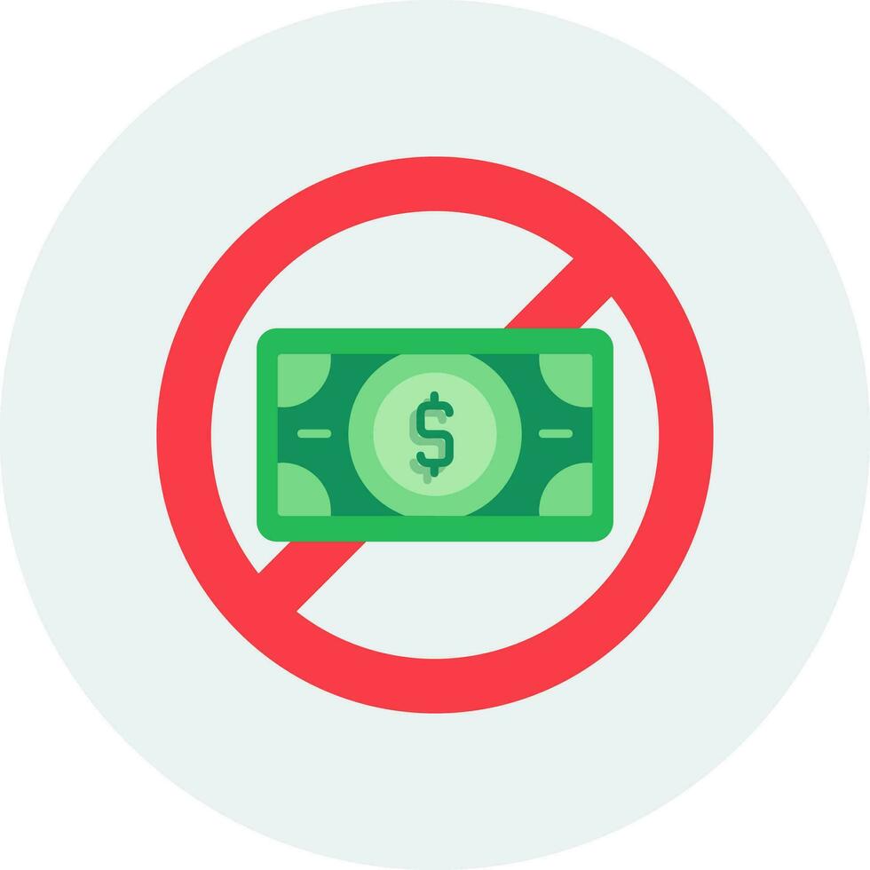 No Money Vector Icon
