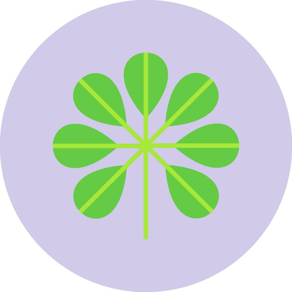 Dwarf Schefflera Vector Icon