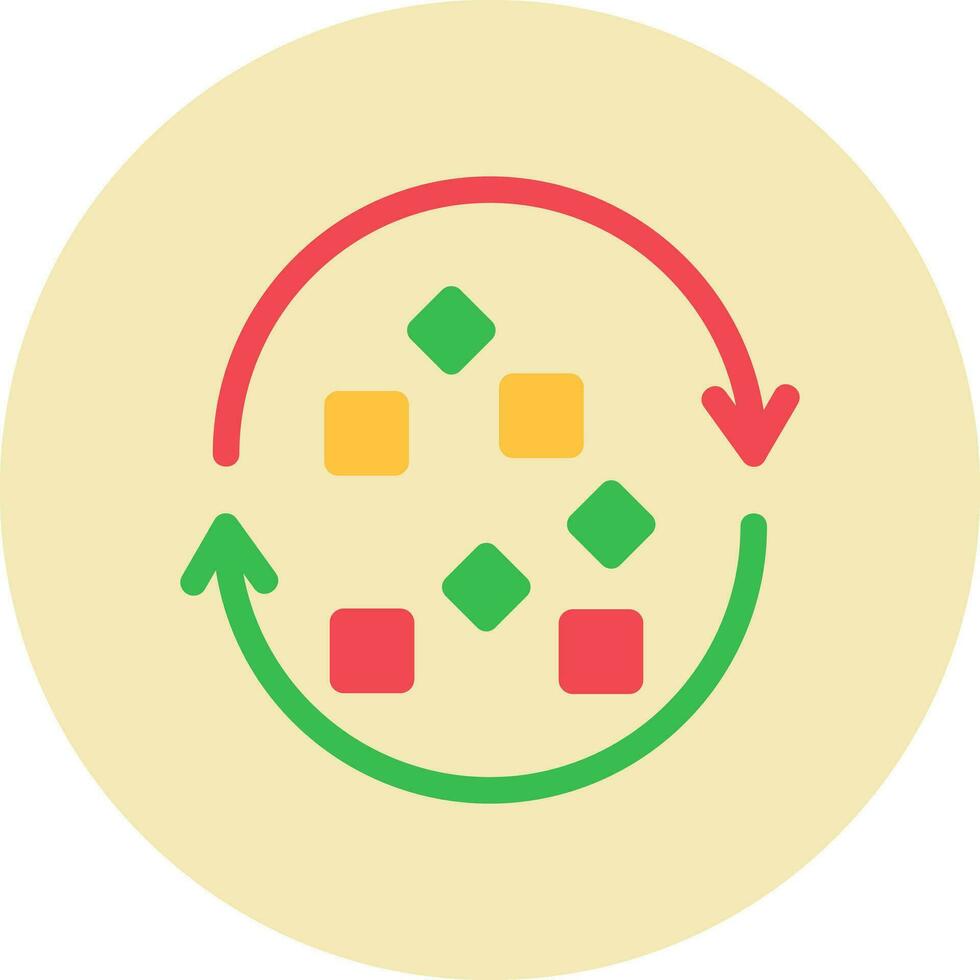 Unstructured Data Vector Icon