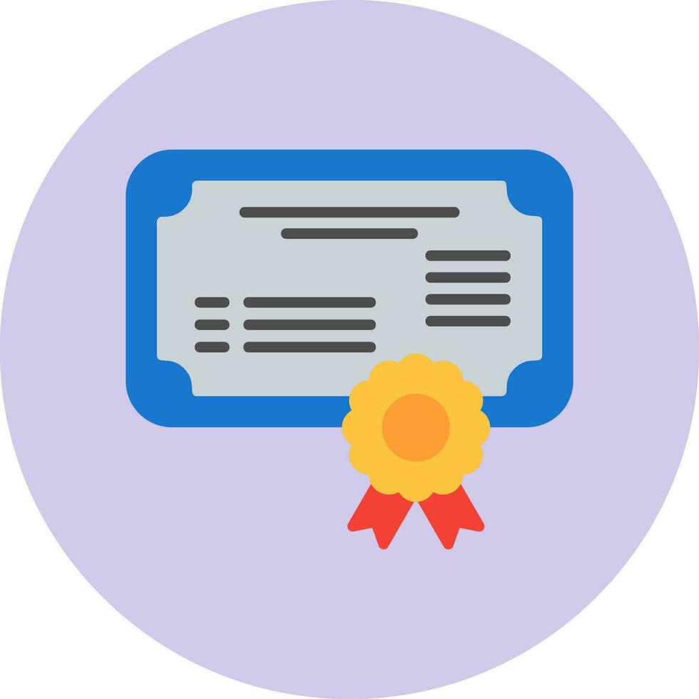 icono de vector de certificado