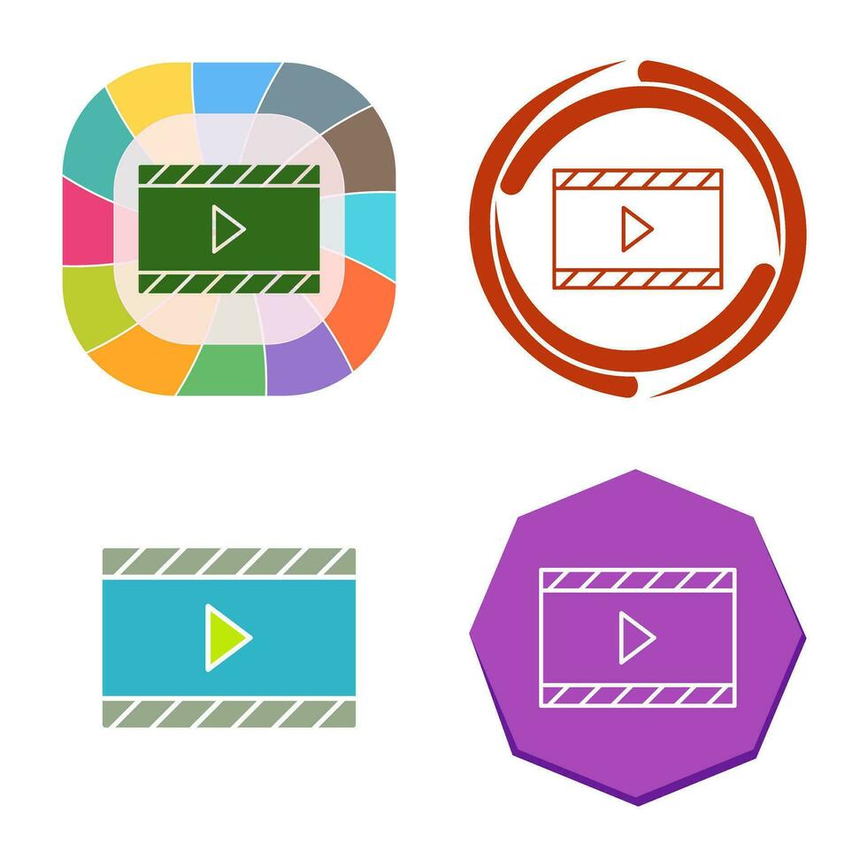 Unique Video and Animation Vector Icon