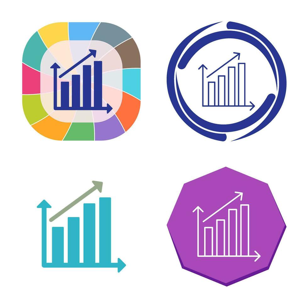 Rising Statistics Vector Icon