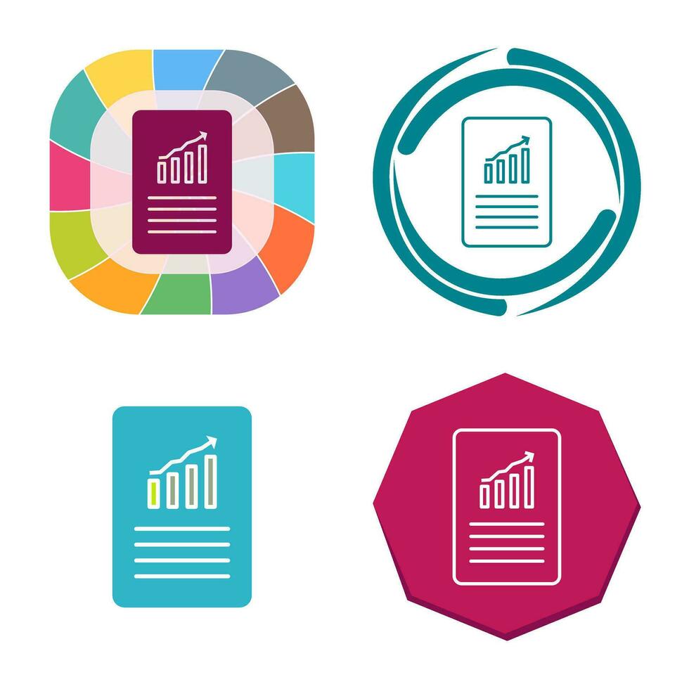 Unique Data Files Vector Icon