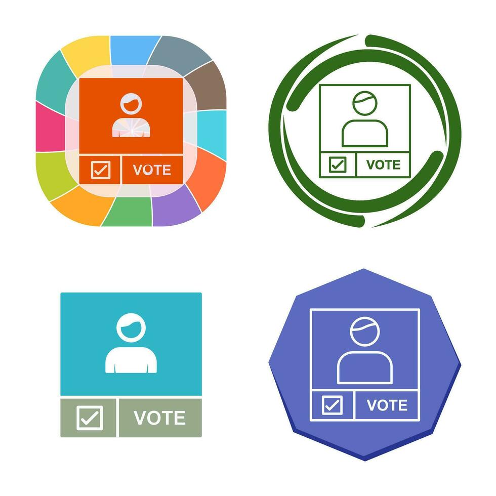 Candidate Banner Vector Icon