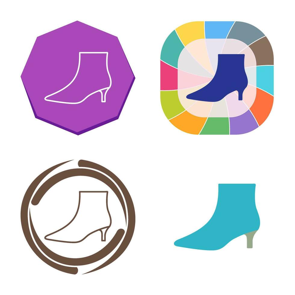 Boots with Heels Vector Icon