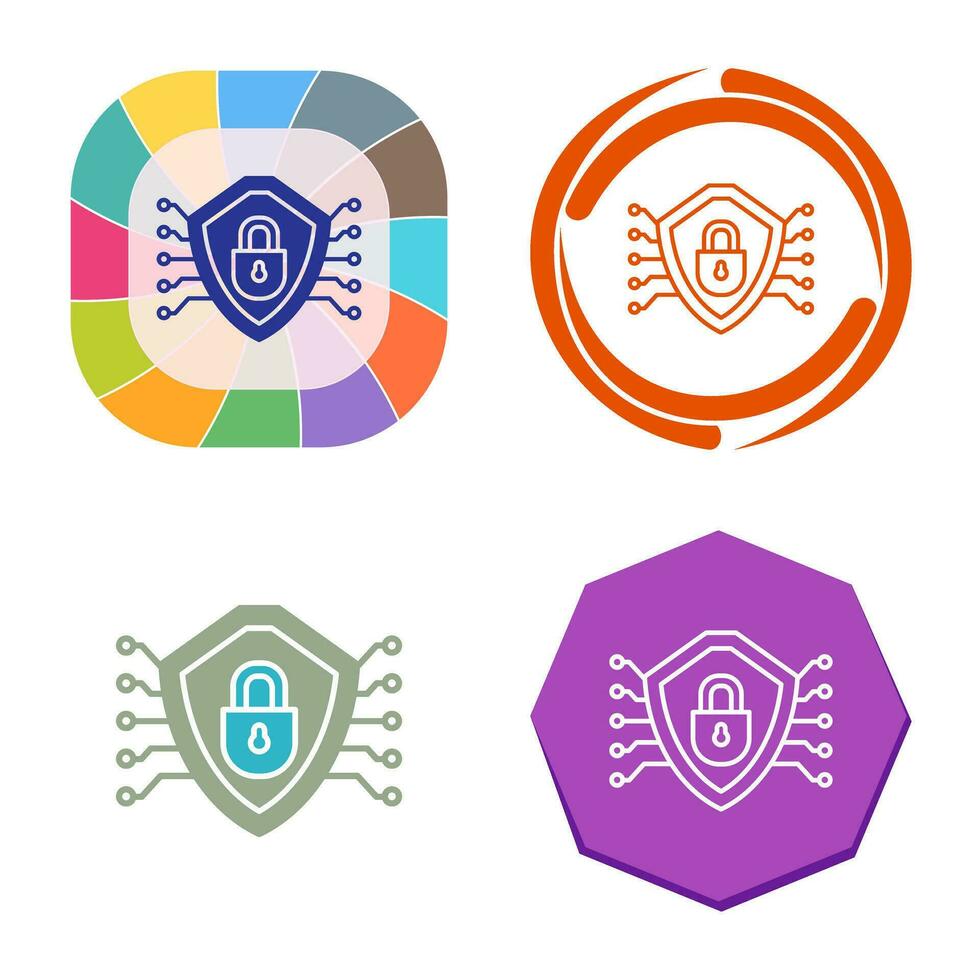Cyber Security Vector Icon