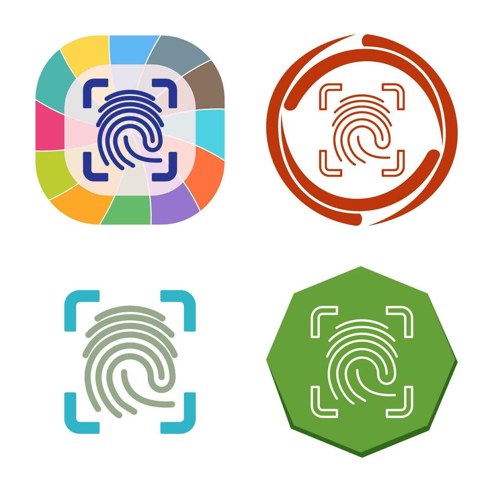 Finger Print Vector Icon