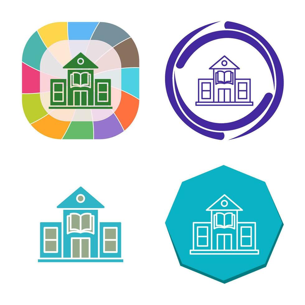 Library Building Vector Icon