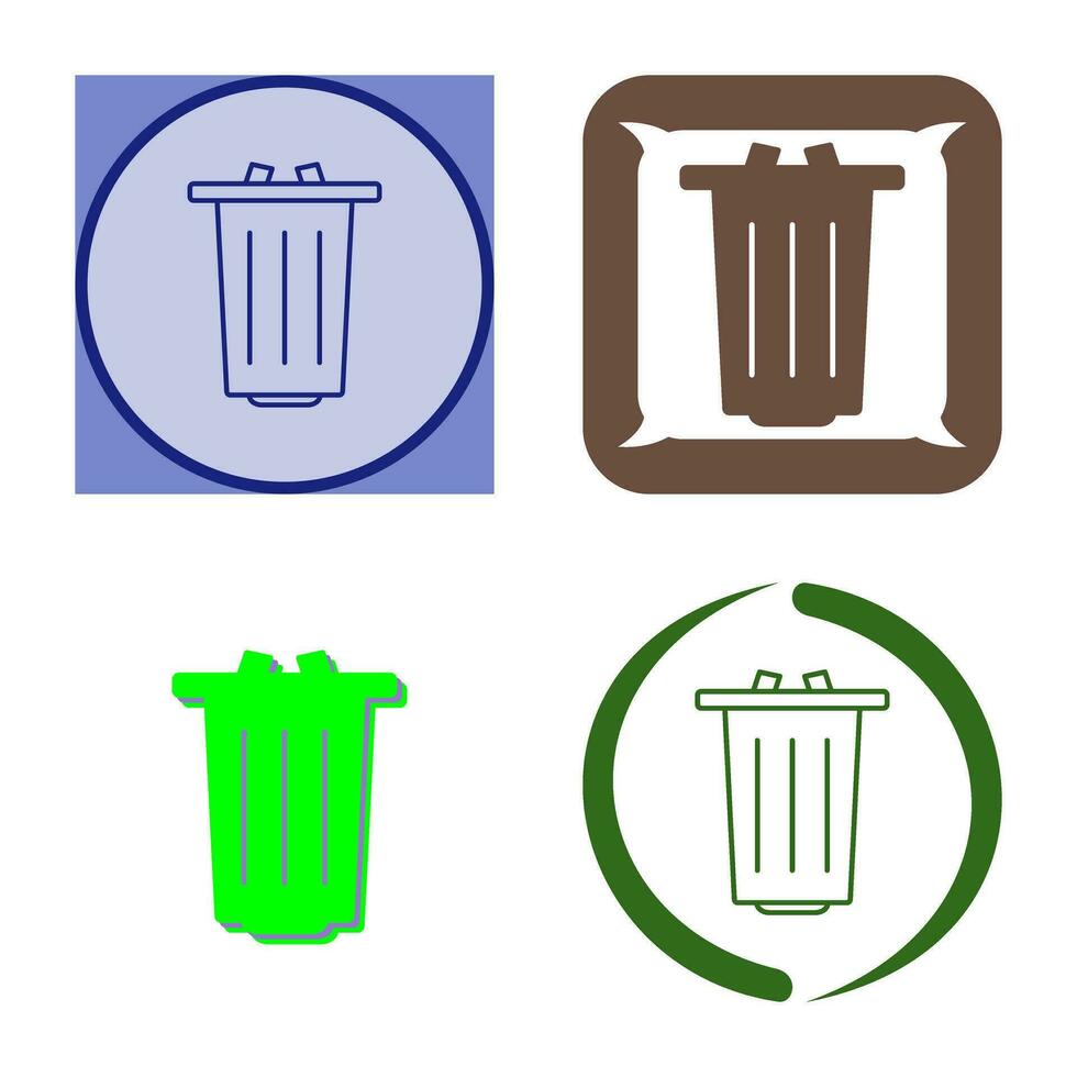 icono de vector de basura