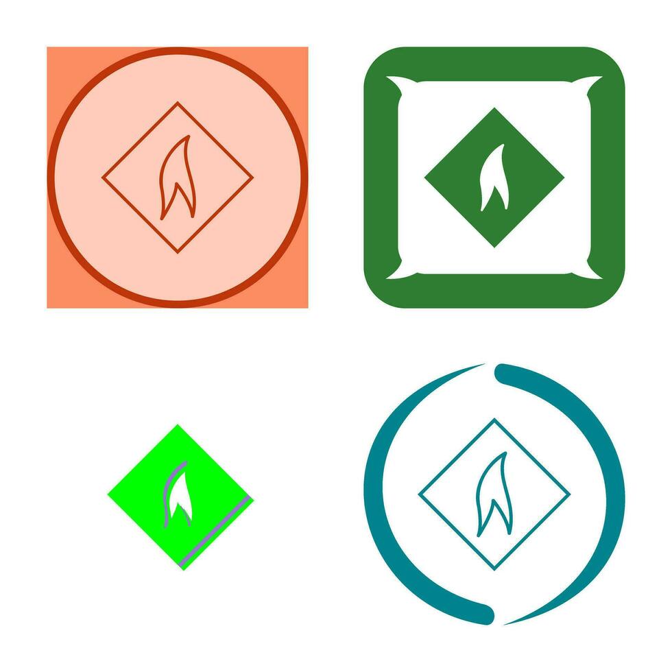 Flammable Material Vector Icon