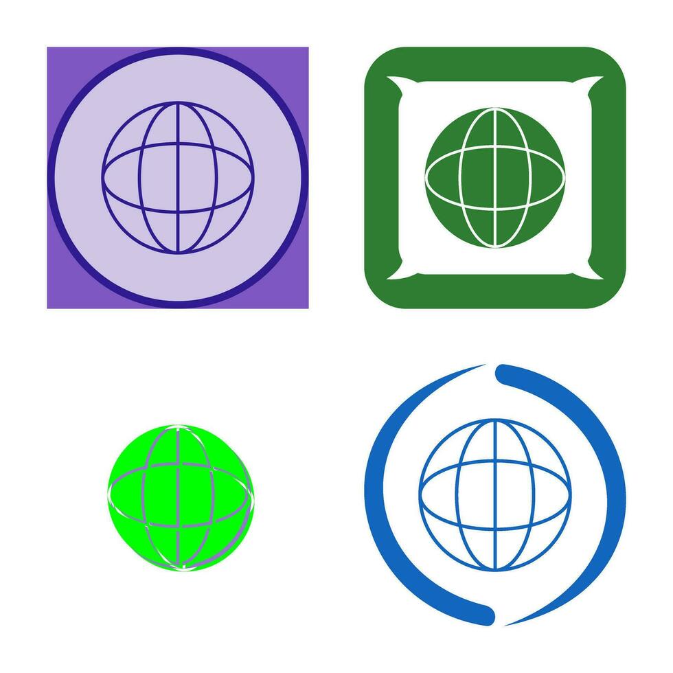icono de vector de globo único