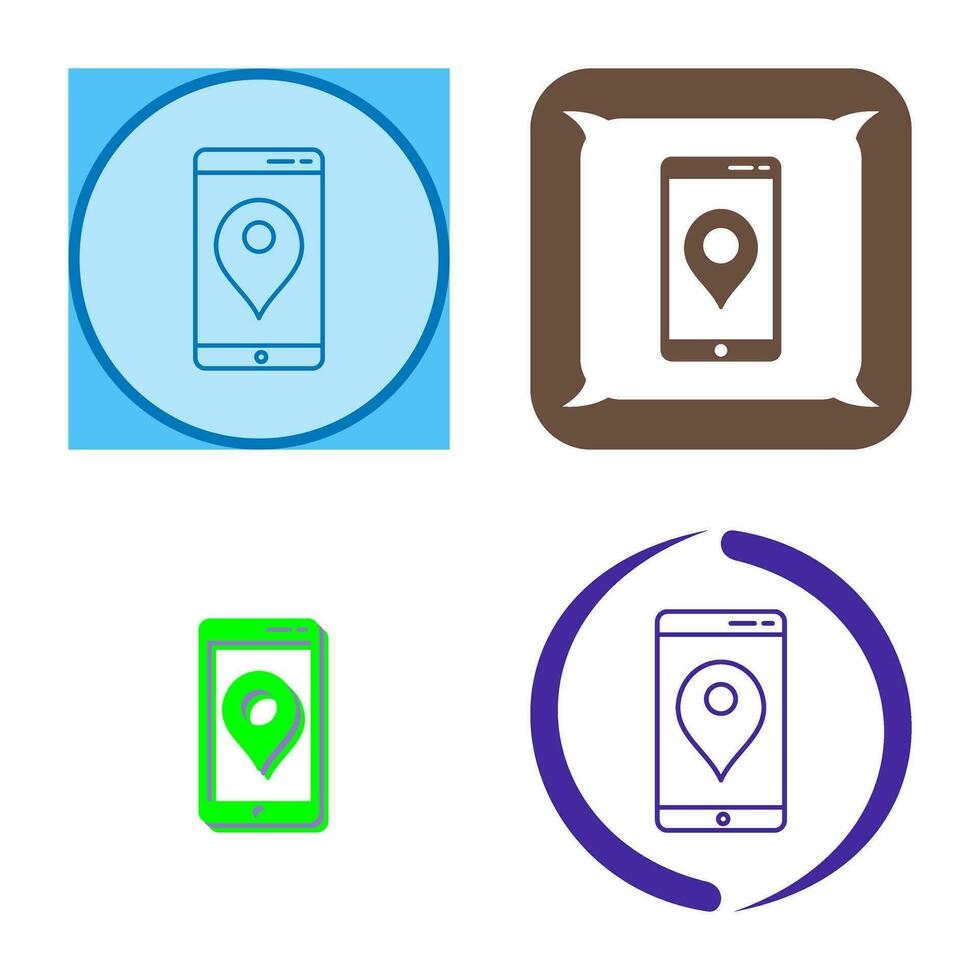 icono de vector de servicio gps único