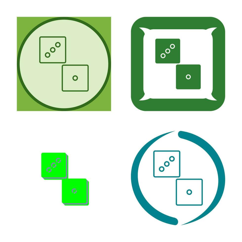 Unique Dice Vector Icon