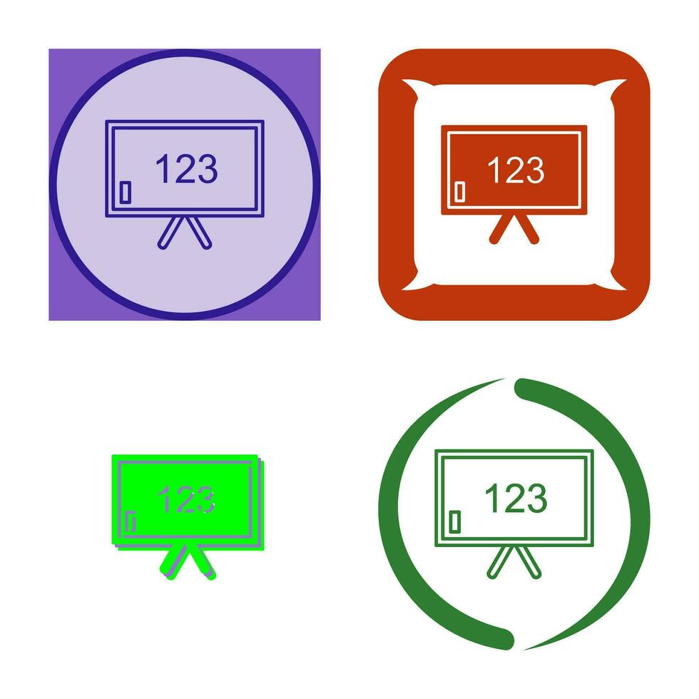 Unique Classroom Board Vector Icon