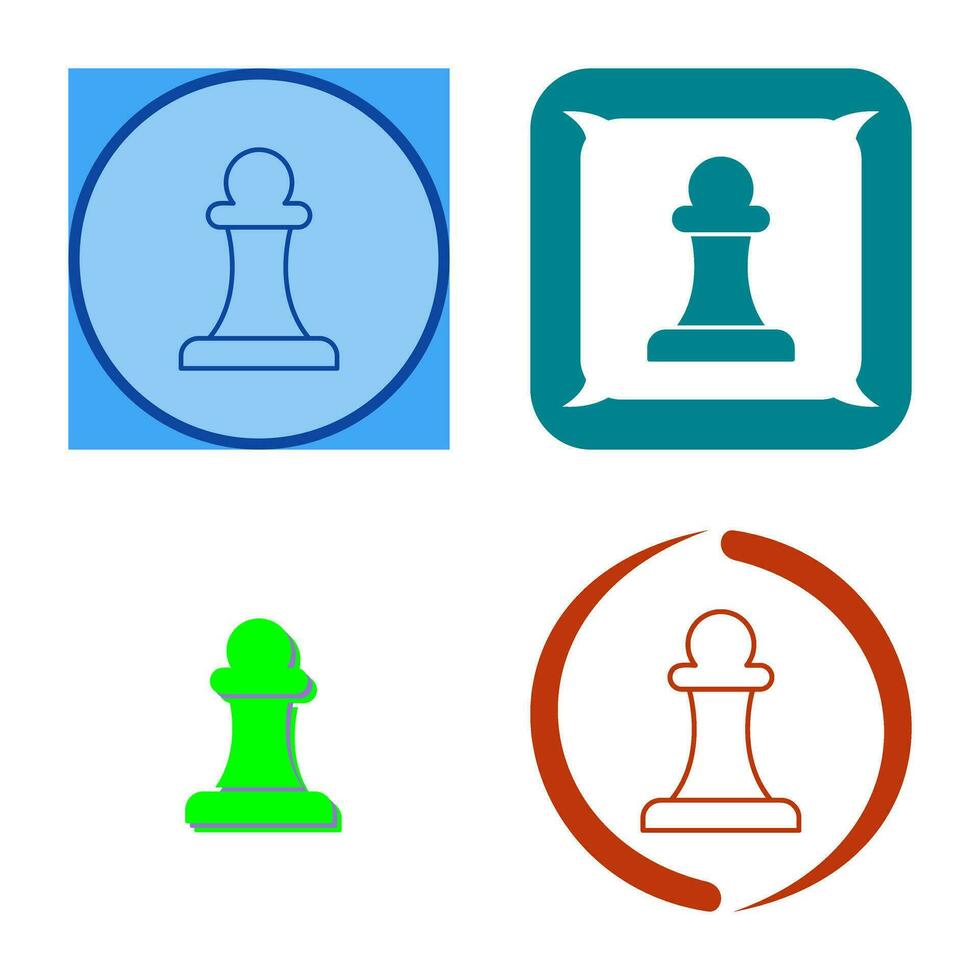 Unique Pawn Vector Icon