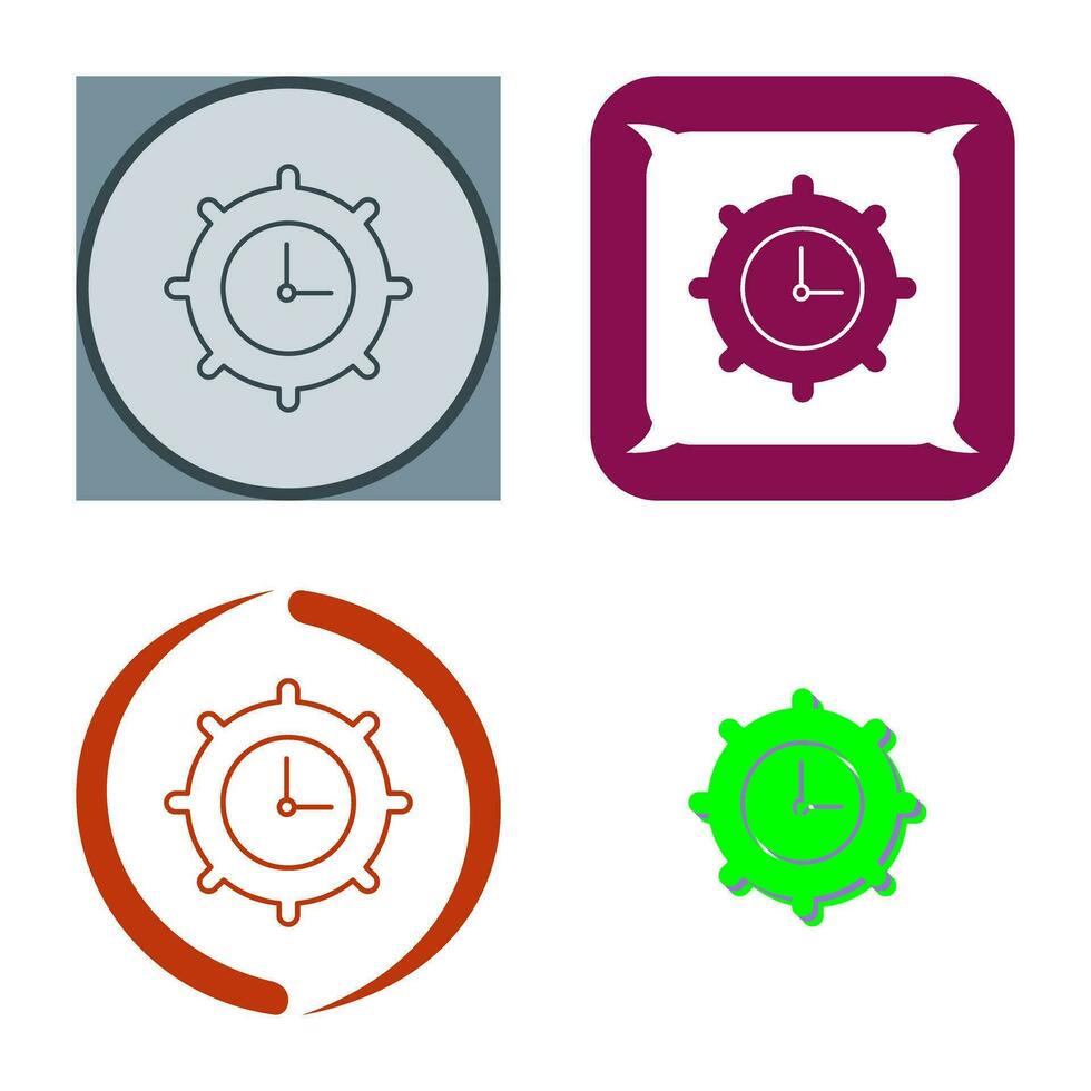 Time Settings Vector Icon