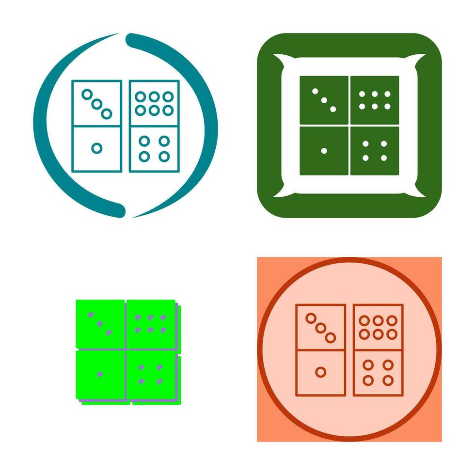 Domino Game Vector Icon