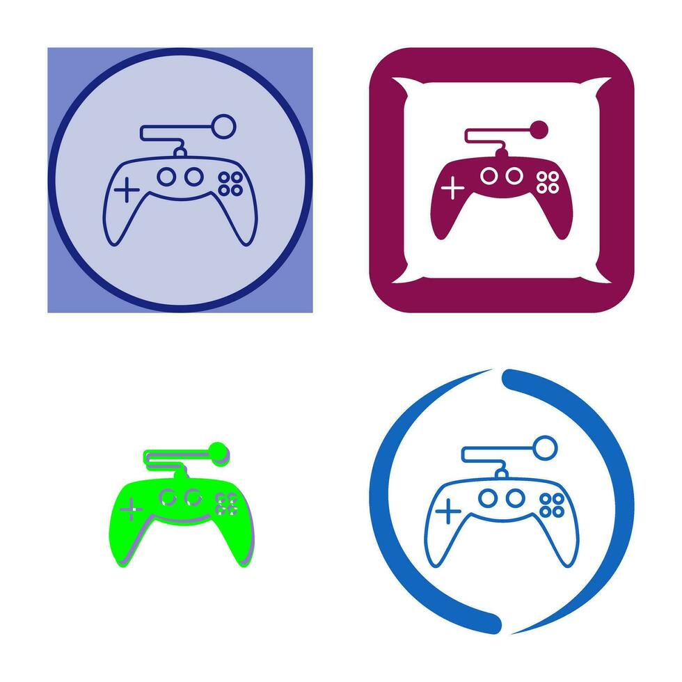 icono de vector de control de juego único