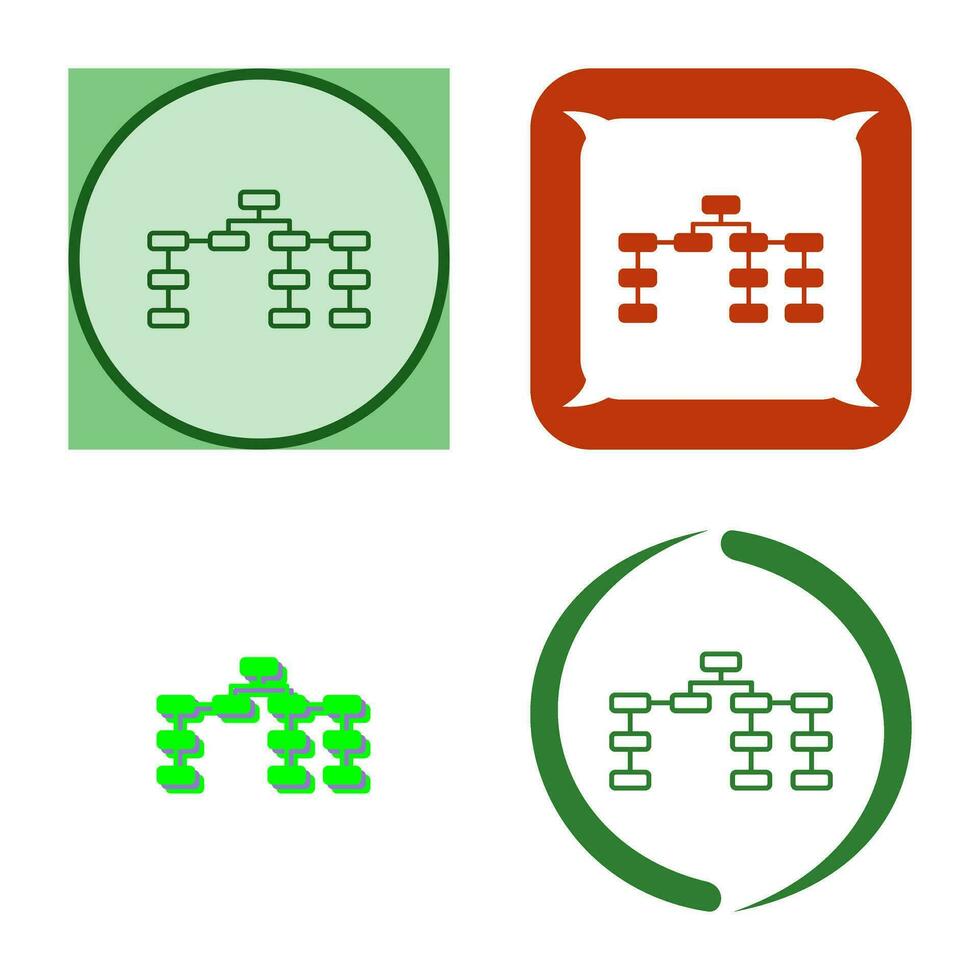 Unique Seo Structure Vector Icon