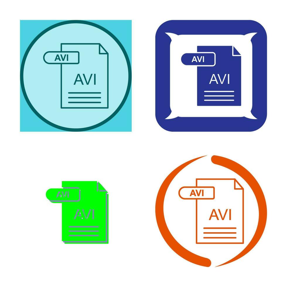 AVI Vector Icon