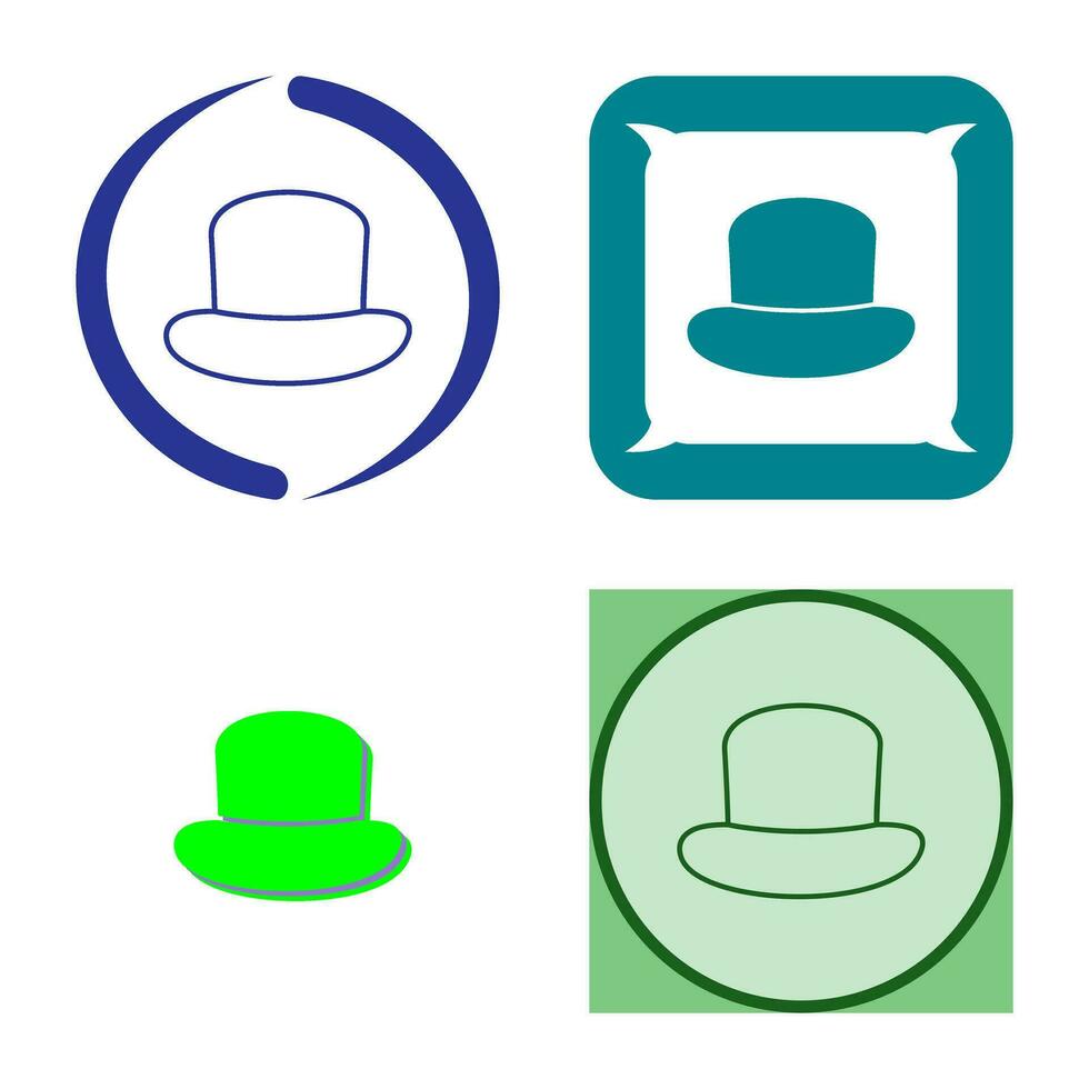 icono de vector de sombrero