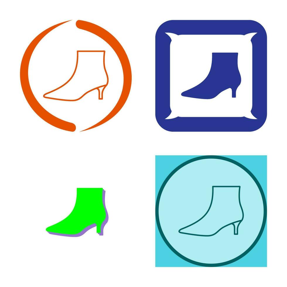 Boots with Heels Vector Icon