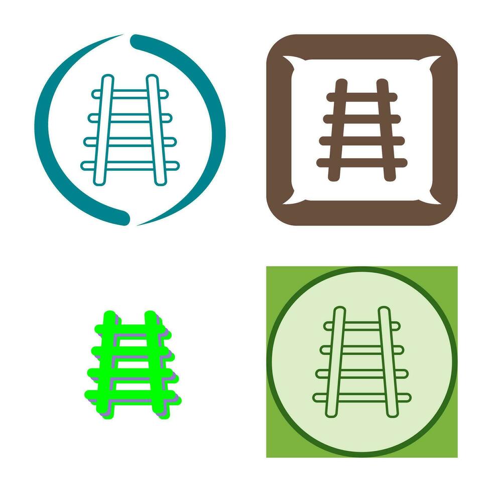 Train Tracks Vector Icon