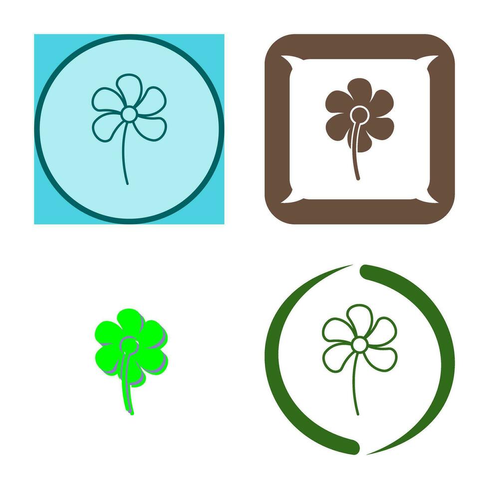 icono de vector de flores pequeñas