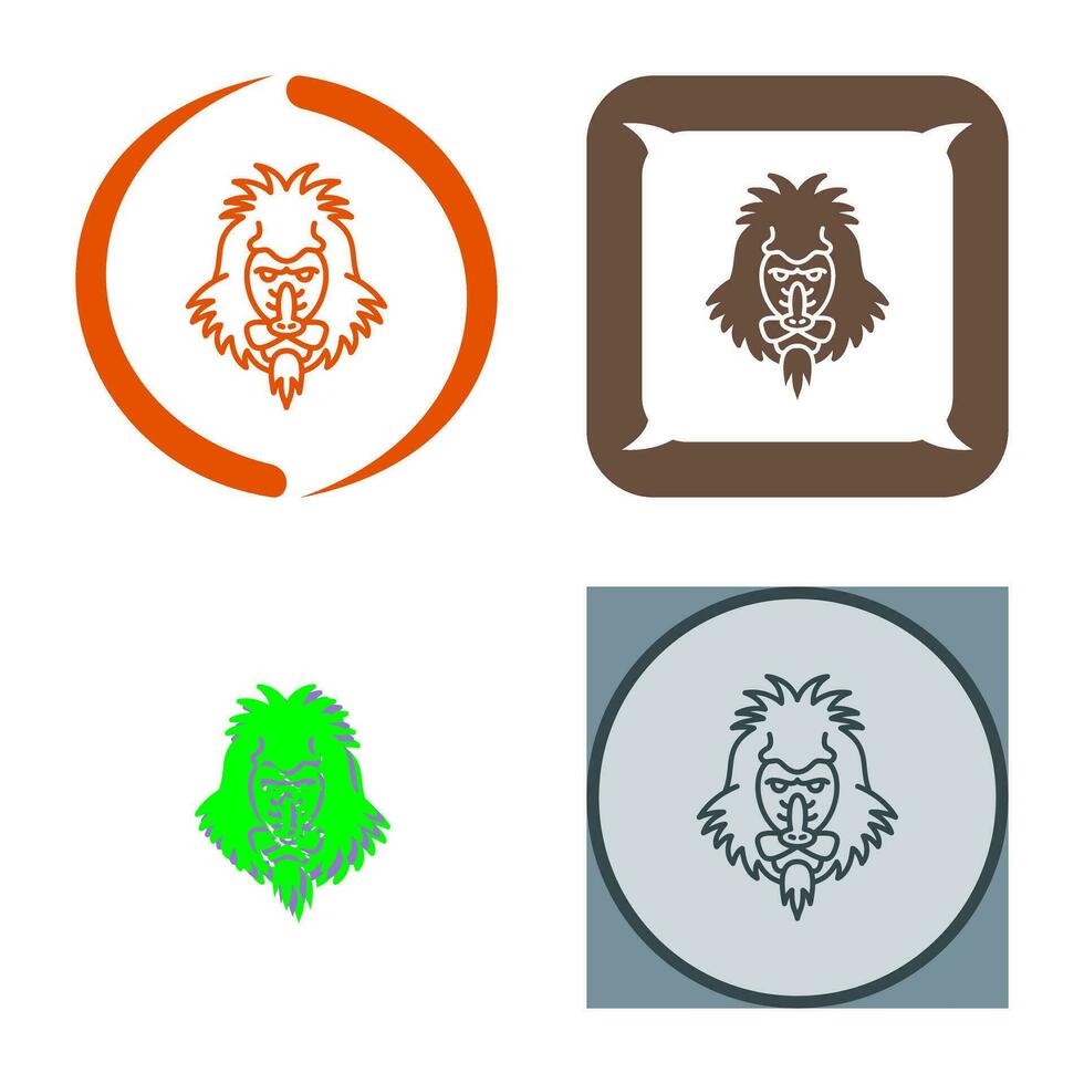 Mandrill Vector Icon