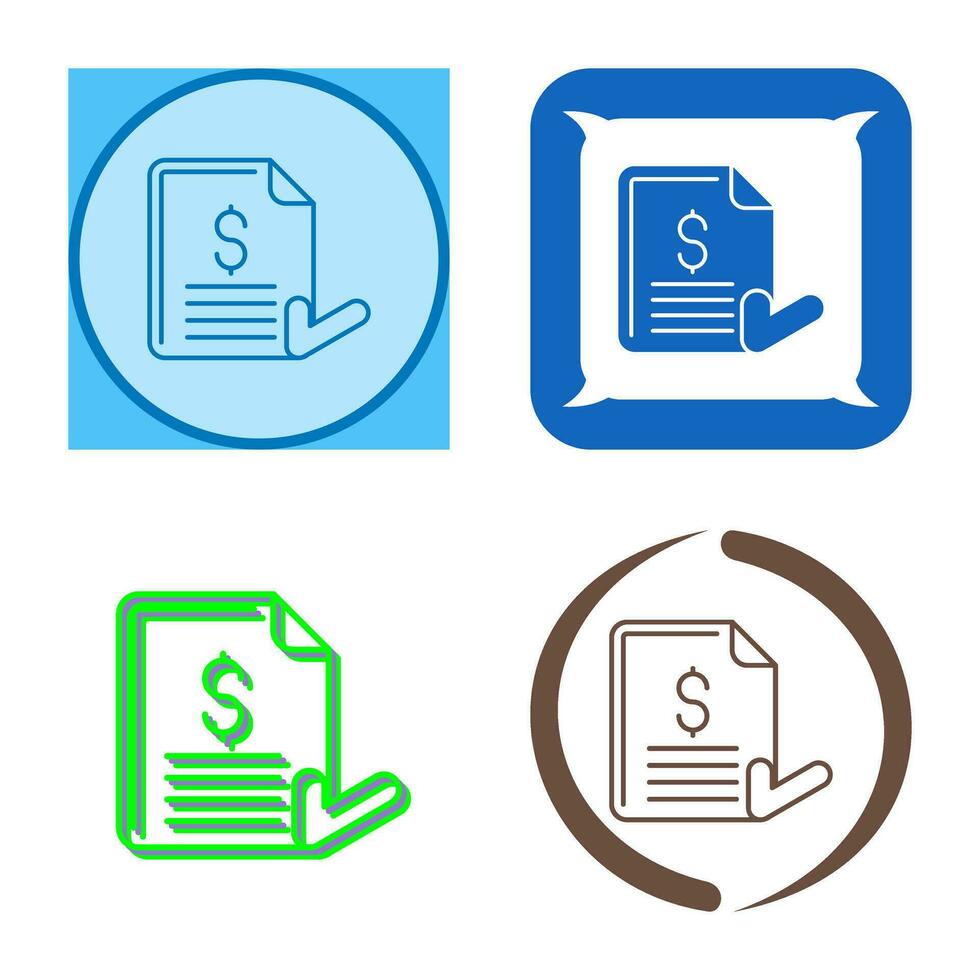 Invoice Vector Icon