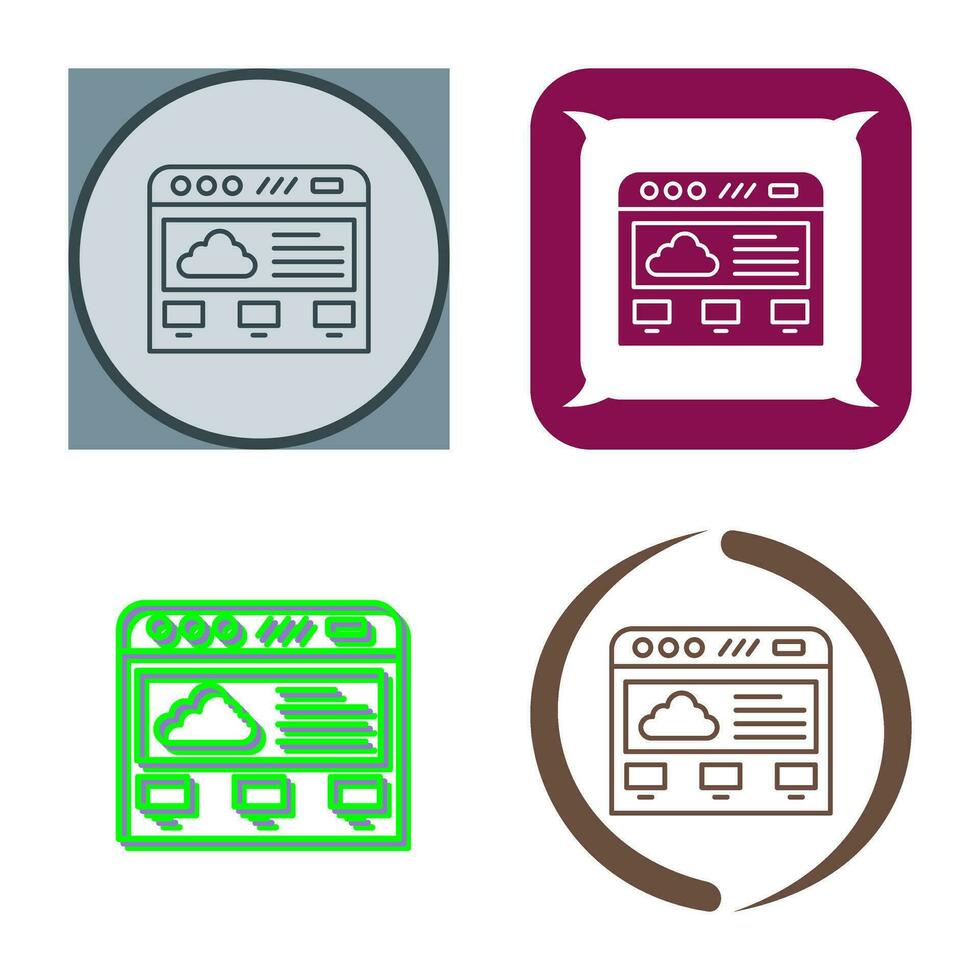 Cloud Computing Vector Icon