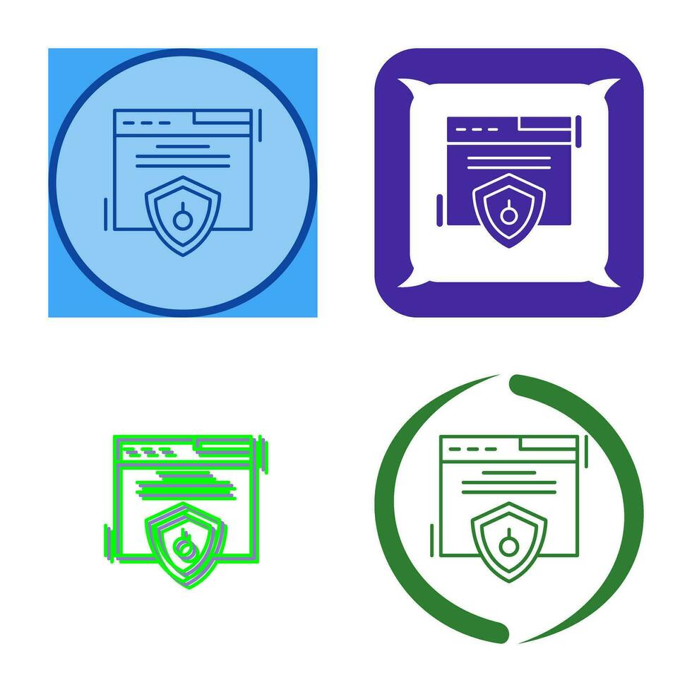 Web Security Vector Icon
