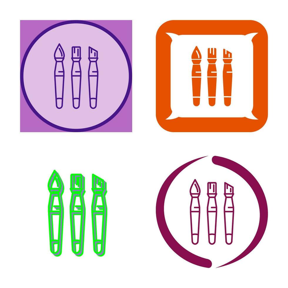 Brushes Vector Icon