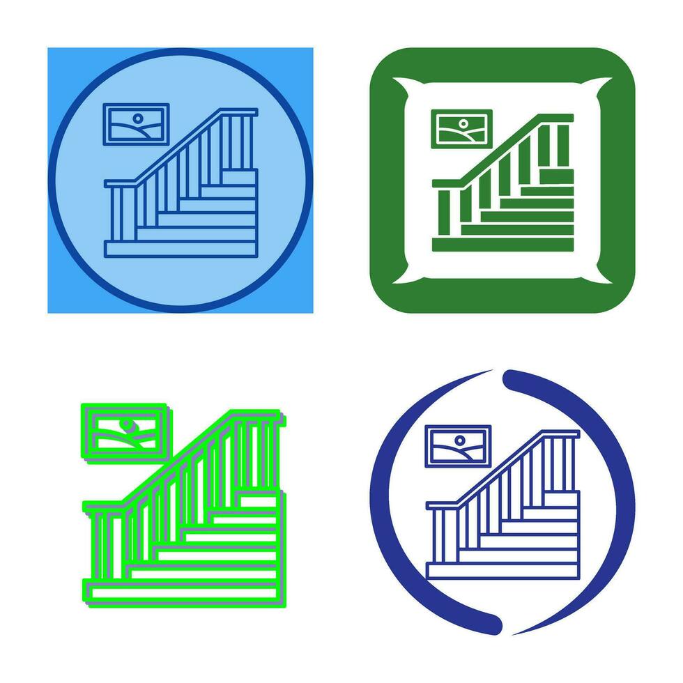 icono de vector de escalera