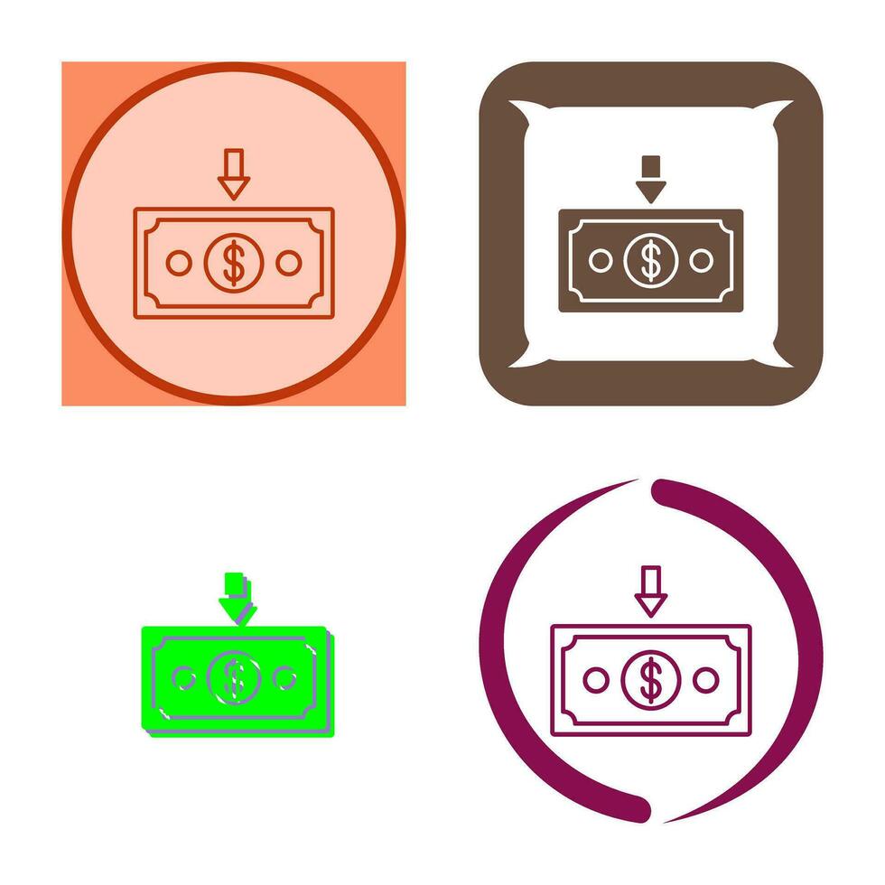 Money Down Vector Icon