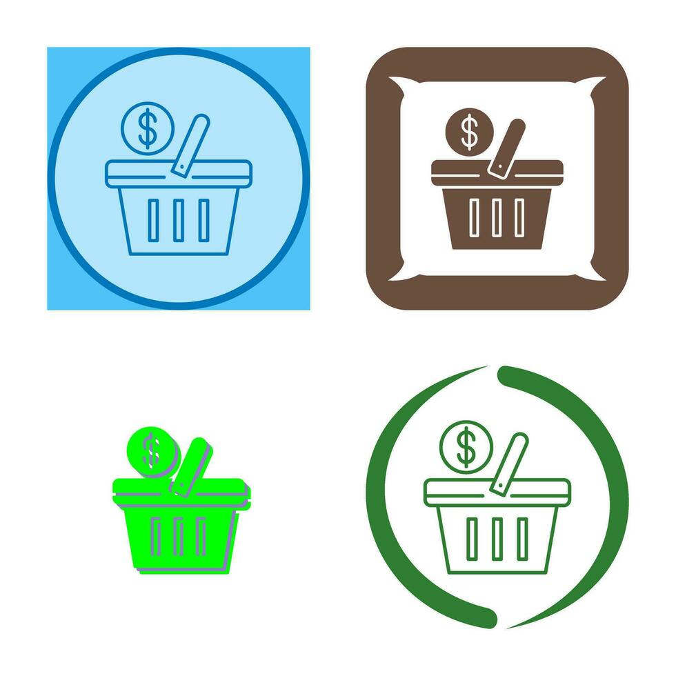 Shopping Basket Vector Icon