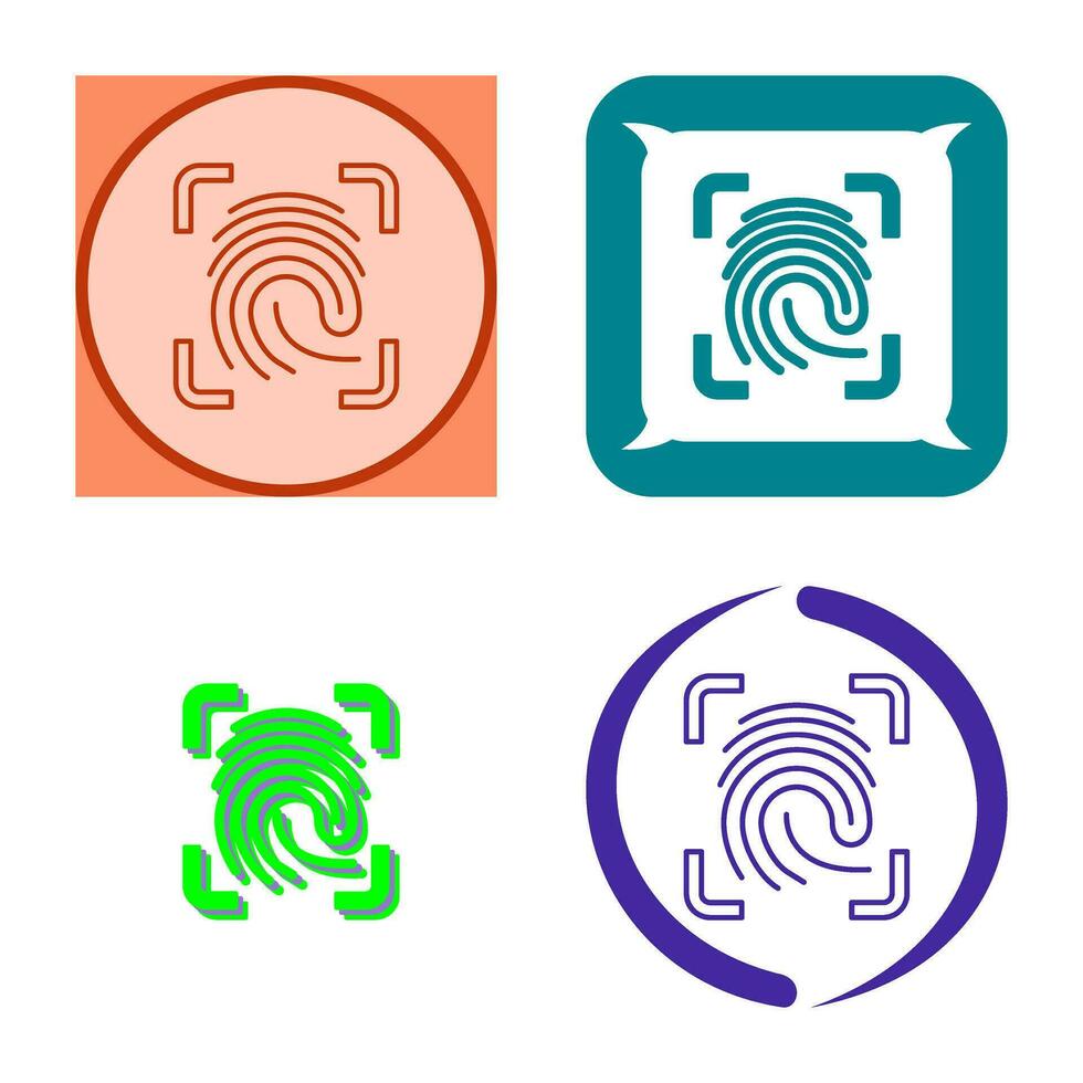 Finger Print Vector Icon