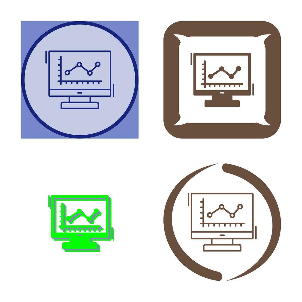 Line Chart Vector Icon