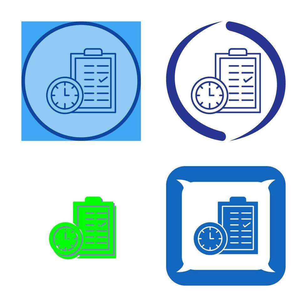 Time Planing Vector Icon