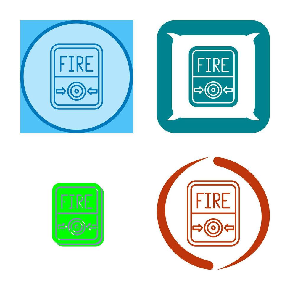 Fire Button Vector Icon