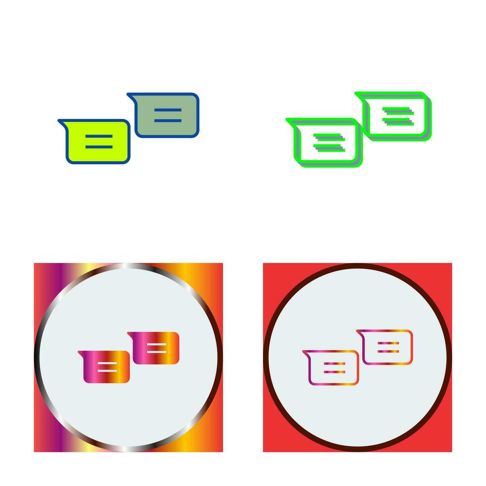 Unique Messages Vector Icon