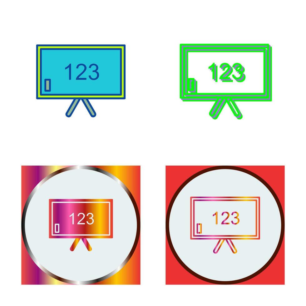 Unique Classroom Board Vector Icon