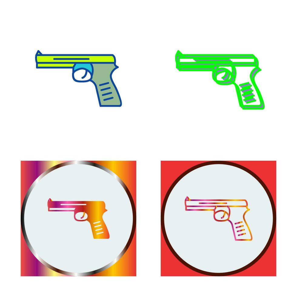 icono de vector de pistola única