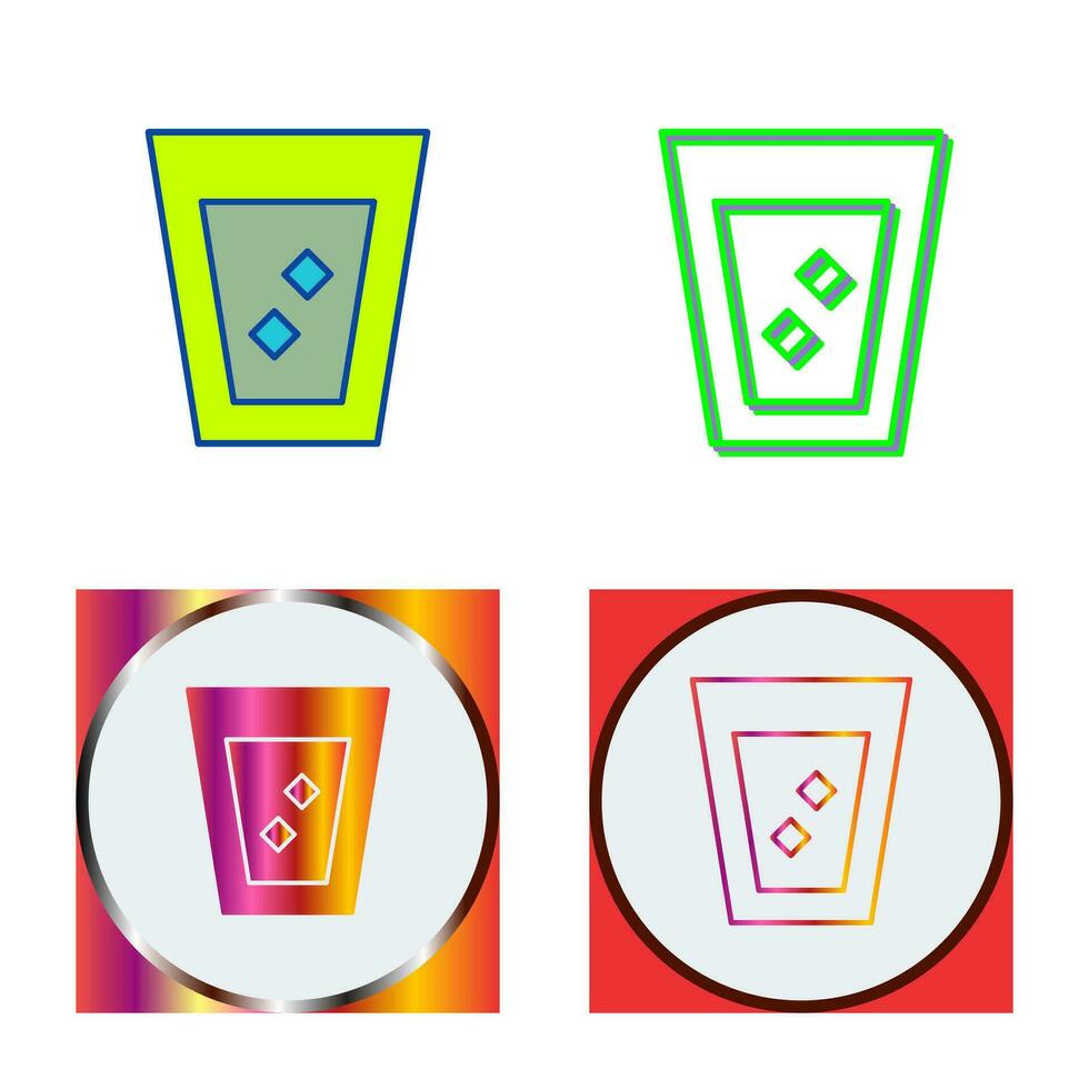 Unique White Russian Drink Vector Icon