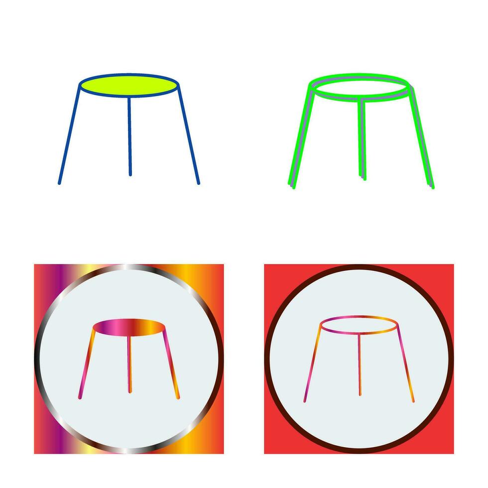 Unique Stool Vector Icon