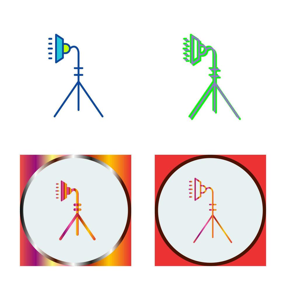 icono de vector de soporte de luz único