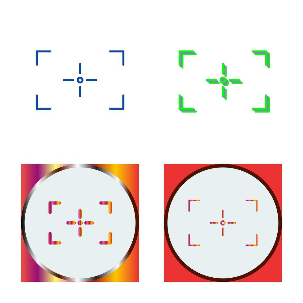 Unique Focus Vector Icon