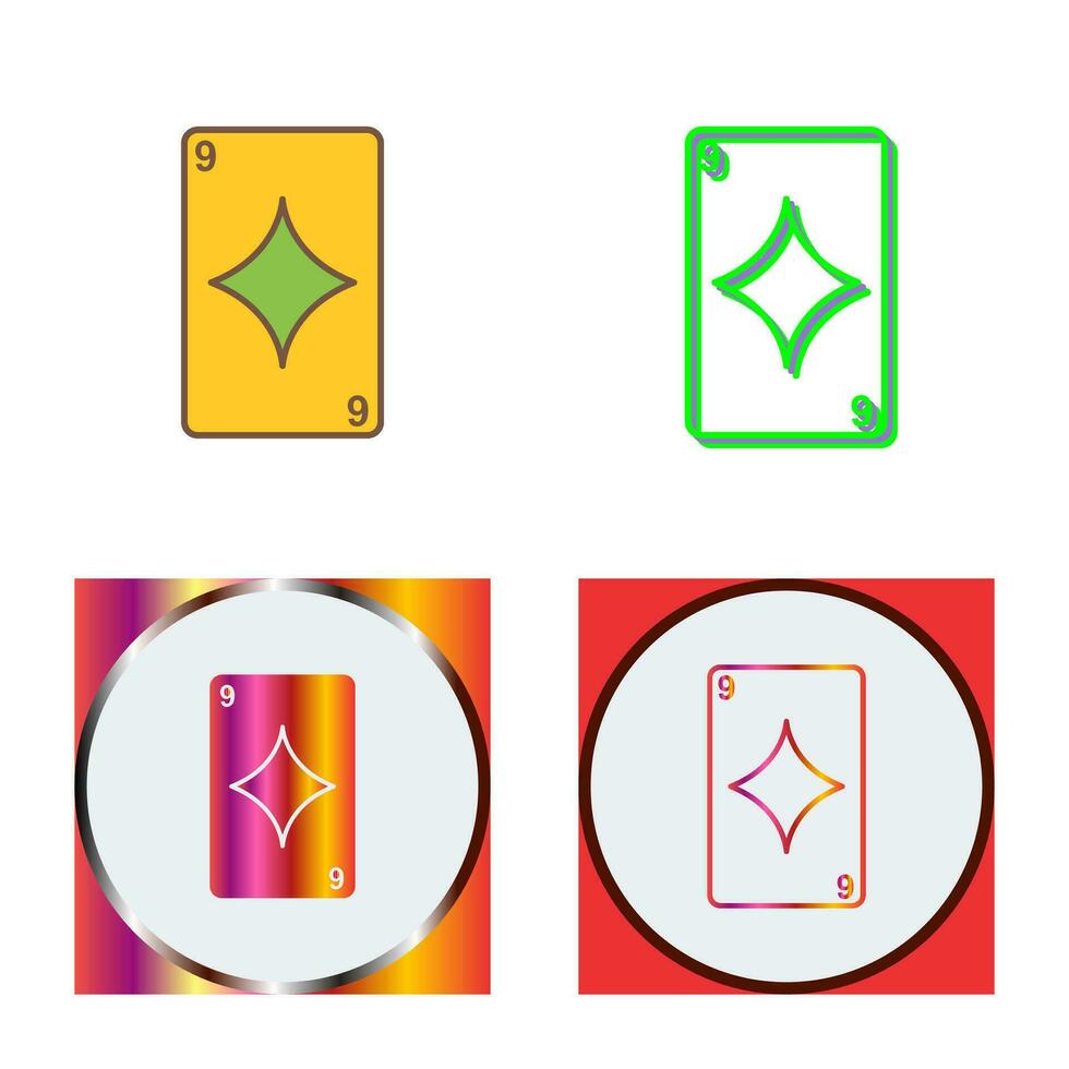 Diamonds Card Vector Icon