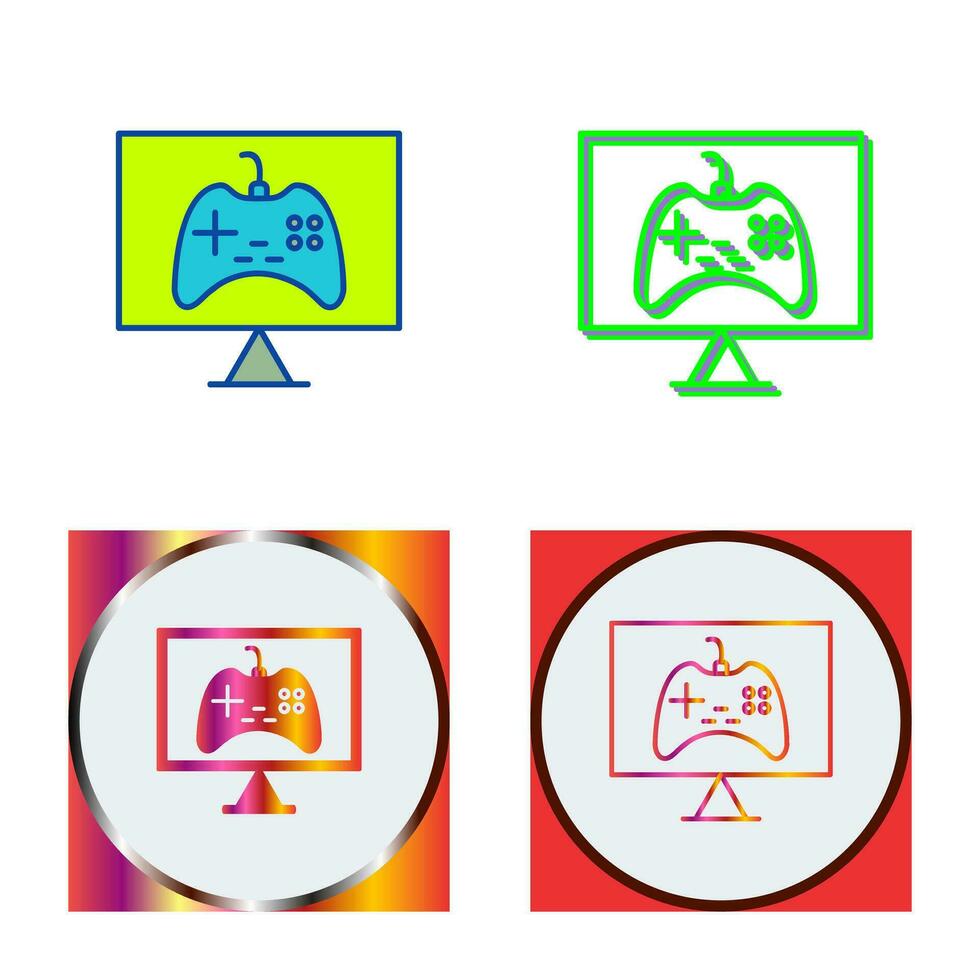 Unique Online Games Vector Icon