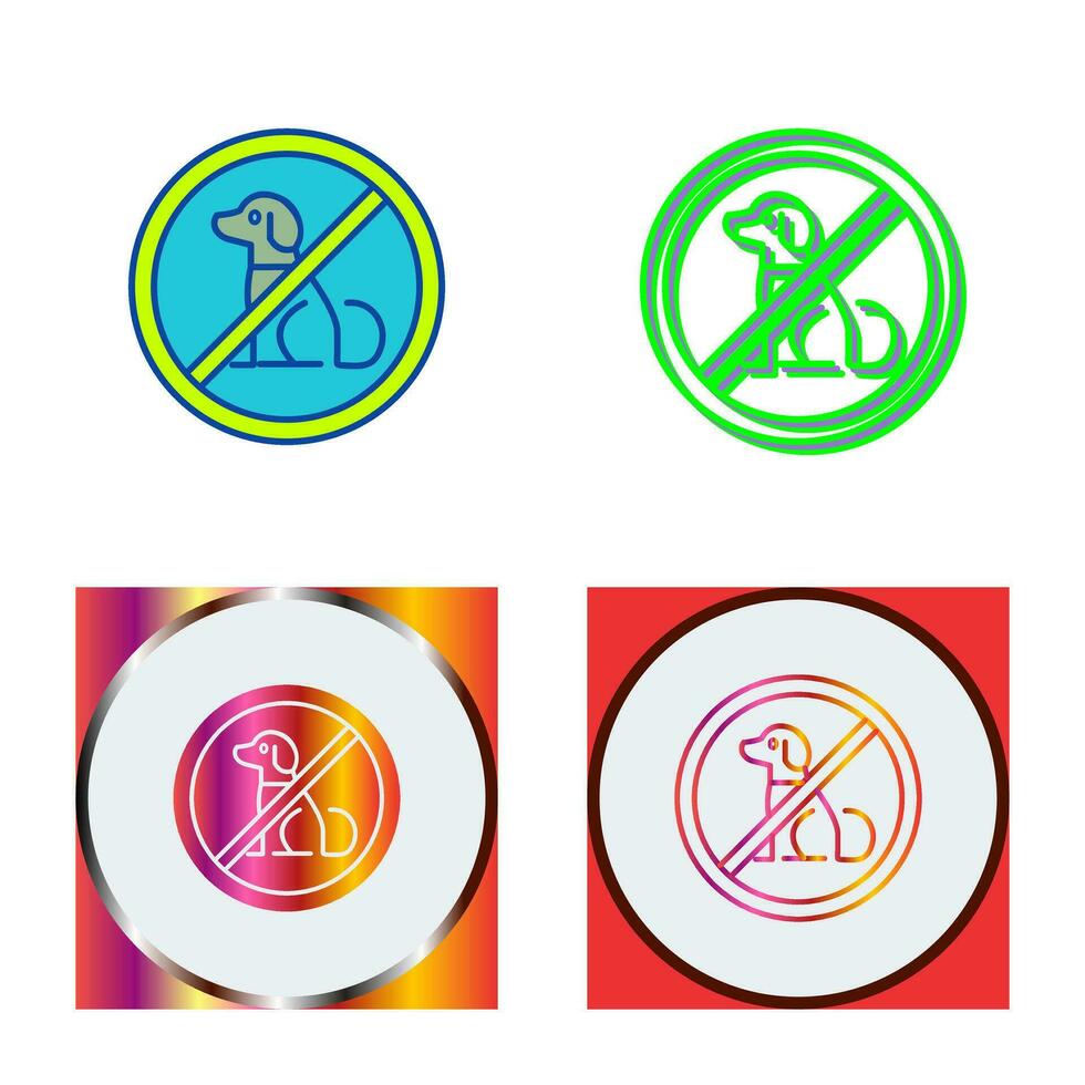 No Pets Vector Icon